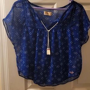 Size Small Hollister Blouse. Sheer with south-western design. Light for summer!